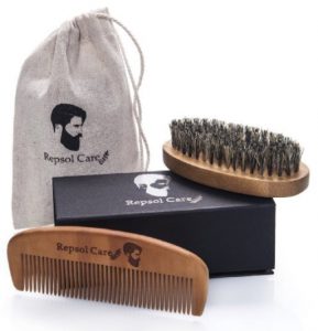 beard comb and beard brush